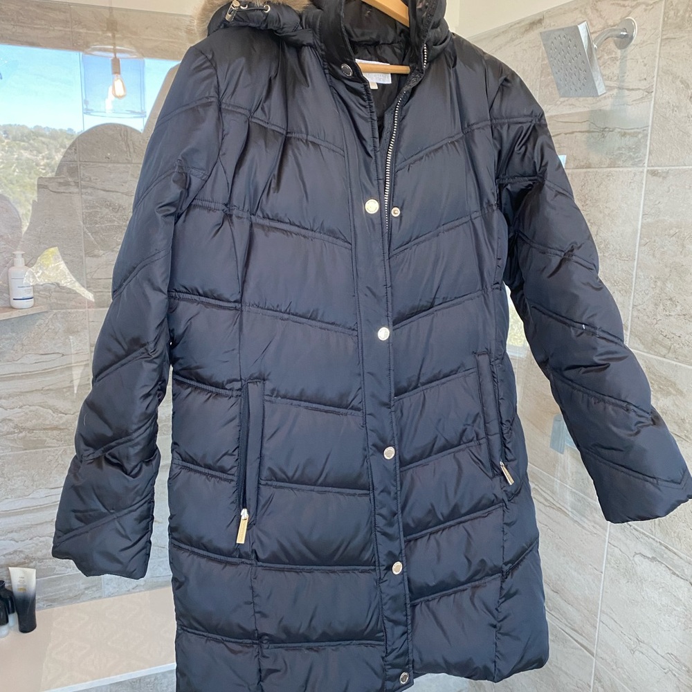 Michael Kors Fur Trim Jacket Size L
